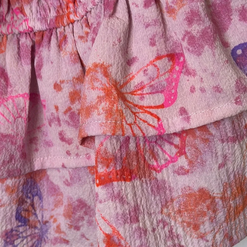 Wild Fable Pink Tiered Tie Front Camisole - Picture 3 of 9